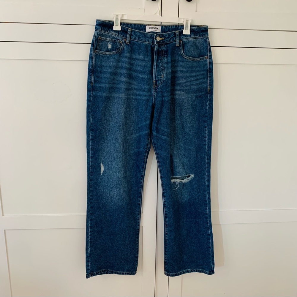 Men’s RSQ High Rise Straight Distressed Jeans Size 30